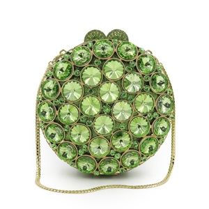 Lime Rou Crystal Clutch